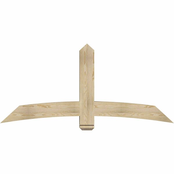 Ekena Millwork Bellingham Rough Sawn Timber Gable Bracket, Douglas Fir, 72"W x 33"H x 6"D x 6"F, 11/12 Pitch GBW072X33X0606BEL00RDF - main
